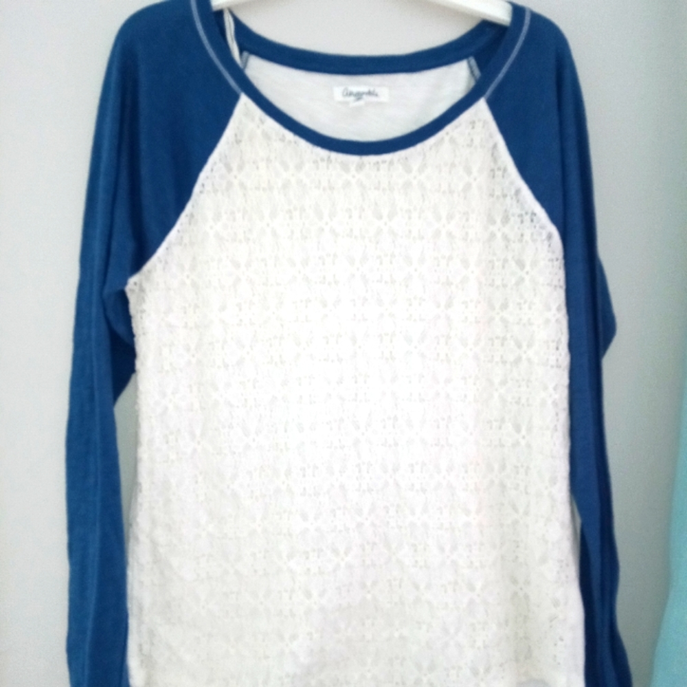 BOGO Free Aeropostale Long sleeved top, lace front
